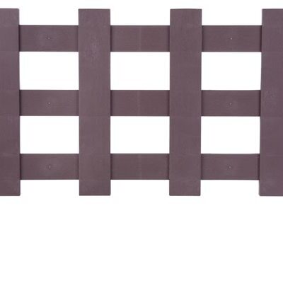 Ohrada Gardens F753, 100x49 cm, plastová, mini dekoračný plot, hnedá, bal. 2 ks