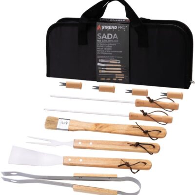 Sada náradia Strend Pro Grill, na grilovanie a opekanie, 11-dielna, v brašni