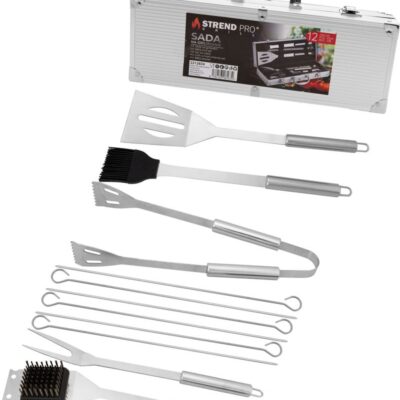 Sada náradia Strend Pro Grill, na opekanie, 12-dielna, v kufríku