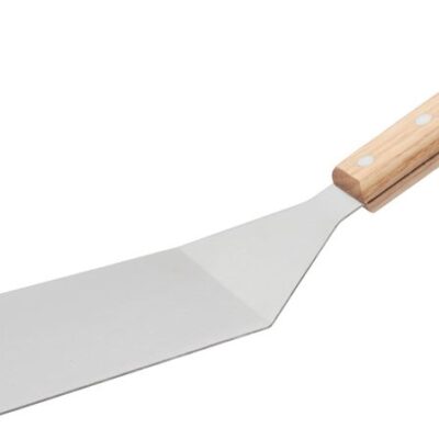 Obracač Strend Pro Grill, na grilovanie a opekanie, s drevenou rúčkou, nerez, 34cm