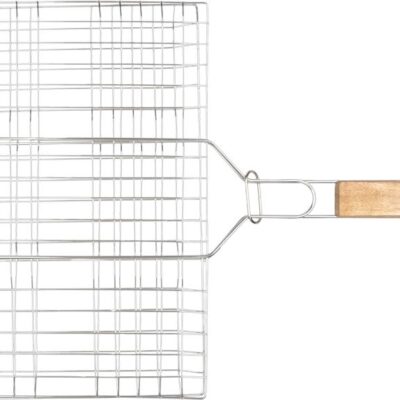 Opekač Strend Pro Grill, na mäso s drevenou rúčkou, 41x60x1,5 cm