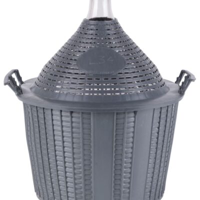 Demižón Strend Pro Cada Inco, 34 lit. sklenený, demižón na víno a pálenku, plastový kryt