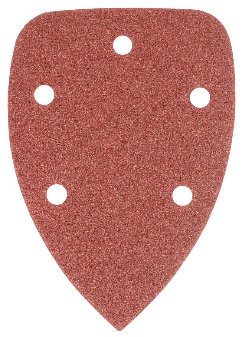 Výsek Worcraft CPMS-S20Li, do brúsky, delta, papier, 98x140 mm, P80, brúsny, bal. 5 ks 1 Výsek Worcraft CPMS-S20Li, do brúsky, delta, papier, 98x140 mm, P80, brúsny, bal. 5 ks