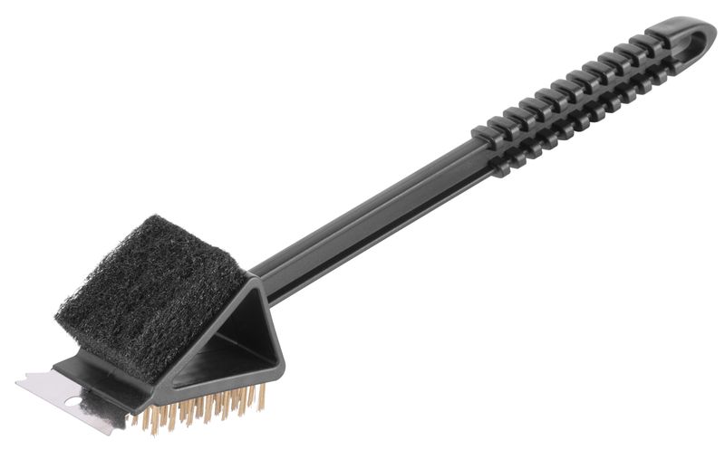 Kefa Strend Pro Grill, BBQ, 3v1, so škrabkou a drôtenkou, na čistenie grilu, 36x7,1x8 cm 1 Kefa Strend Pro Grill, BBQ, 3v1, so škrabkou a drôtenkou, na čistenie grilu, 36x7,1x8 cm