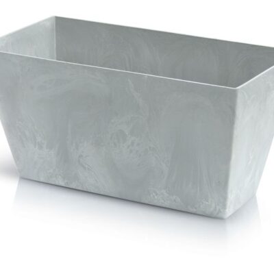 Kvetináč TUBUS Case Beton 600x324x300 mm, vzhľad betón