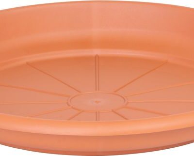 Podložka pod kvetináč ICS ERICA okrúhla,  farba terakota, plast, 24 cm