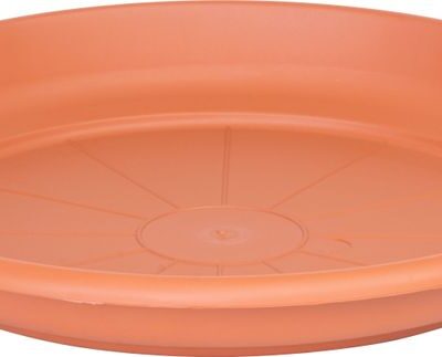 Podložka pod kvetináč ICS ERICA okrúhla,  farba terakota, plast, 33 cm