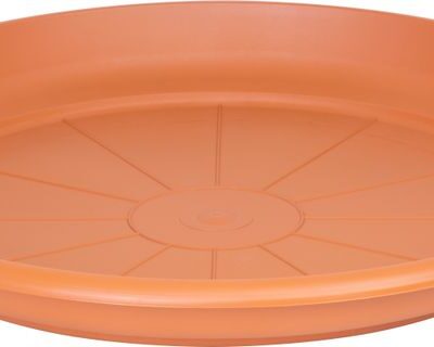 Podložka pod kvetináč ICS ERICA okrúhla,  farba terakota, plast, 55 cm