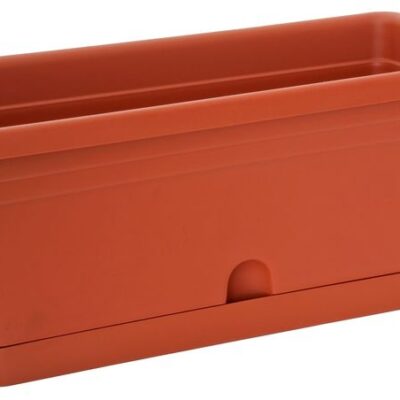 Kvetináč ICS MELISSA 40x20x16 cm, 6 lit, truhlík, s podložkou