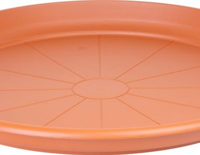 Podložka pod kvetináč ICS ERICA okrúhla,  farba terakota, plast, 80 cm