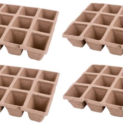 Sadbovač Strend Pro Herrison P1002, papierový, 12 priesad, bal. 4 ks, 210x170x45 mm