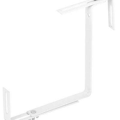 Vešiak Strend Pro, biely, kovový držiak na truhlíkový kvetináč, bal. 2 ks