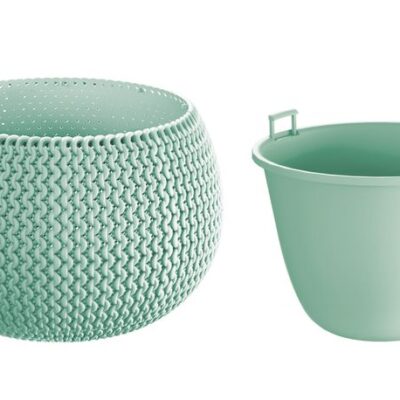 Kvetináč s vložkou SPLOFY Bowl 290x195 mm, šalvia