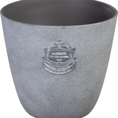 Kvetináč Strend Pro, farba sivá, 28,5x26 cm