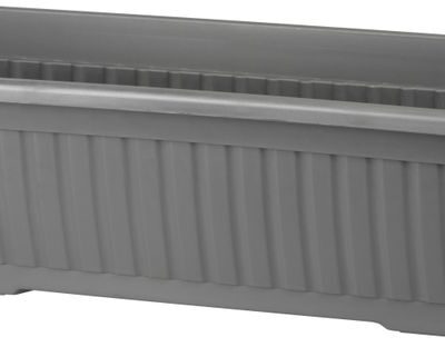 Kvetináč Strend Pro, farba sivá, 60x19,6x17 cm