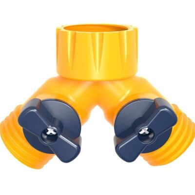 Rozbočovač Strend Pro Garden, spojka 2-way, záhradná, s ventilmi