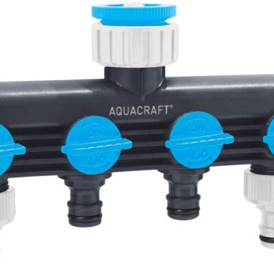 Rozbočovač AQUACRAFT® 550634, Premium, 4-way, Multi E, záhradný, na hadicu