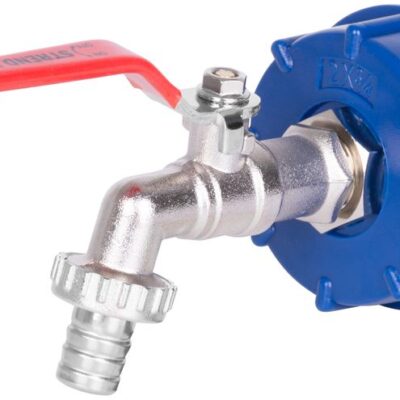 Sada Strend Pro, MOSADZNÝ ventil 1/2" (Zn redukcia 3/4") + plastová redukcia 60 mm + výpust 3/4" , na IBC nádrž,