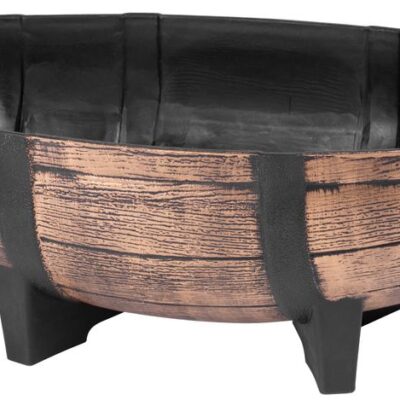 Kvetináč Strend Pro, Woodeff, 29x41x19 cm, zlatý, barel