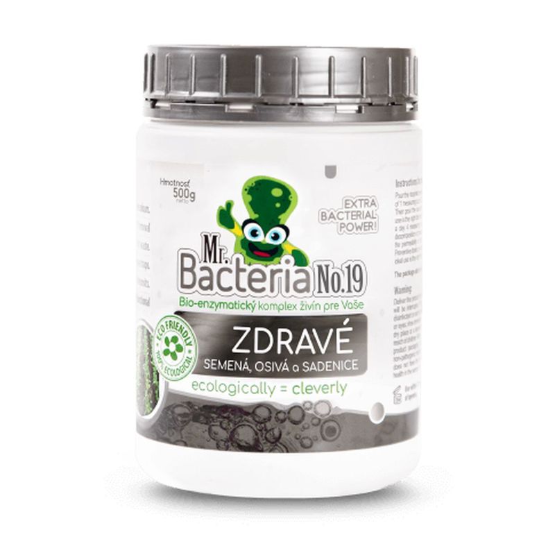 Aktivátor Mr.Bacteria No.19, živiny pre zdravé semená osivá a sadenice, 500g 1 Aktivátor Mr.Bacteria No.19, živiny pre zdravé semená osivá a sadenice, 500g