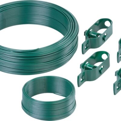 Sada drôtov Strend Pro, na pletivo Pwire.mc PVC, napínací  L-100 m a viazací L-25 m drôt, 4x napínač drôtu