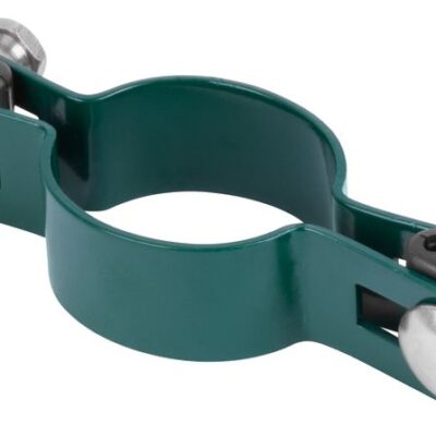 Objímka Strend Pro EUROSTANDARD, 38 mm, priebežná, zelená, Zn+PVC, RAL6005, na okrúhly stĺpik