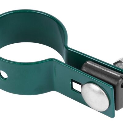 Objímka Strend Pro EUROSTANDARD, 38 mm, koncová, zelená, Zn+PVC, RAL6005, na okrúhly stĺpik