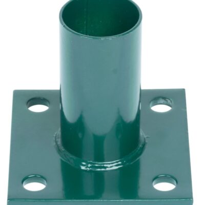 Pätka Strend Pro METALTEC, pre okrúhly stĺpik 48 mm, zelená, na ukotvenie, RAL6005