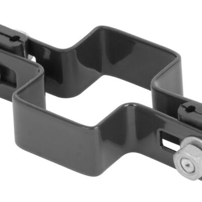 Objímka Strend Pro EUROSTANDARD, 60x40 mm, priebežná, antracit, Zn+PVC, RAL7016, na hranatý stĺpik