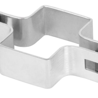 Objímka Strend Pro EUROSTANDARD, 60x40 mm, priebežná, pozinkovaná, na hranatý stĺpik