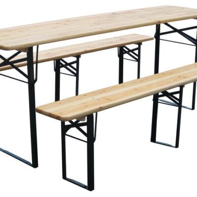 Set pivný DORTMUND Max, stôl 220x70x75 cm, 2x lavica 220x25x47 cm, drevo 27 mm