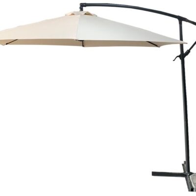 Slnečník DEMI 300 cm, 42 mm, béžový, PE, záhradný