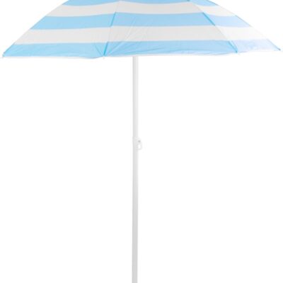 Slnečník DALIA 180 cm, 32/32 mm, s naklápacím kĺbom, tyrkysovo-biely, plážový