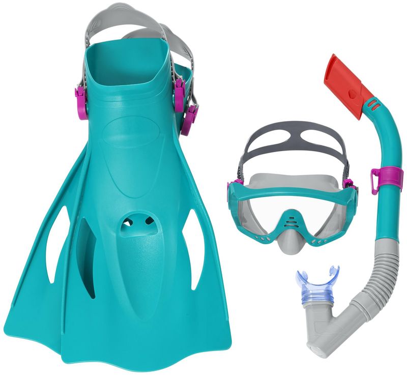 Okuliare Bestway® 25020 Sparkl Water, mix farieb, sada, šnorchlovacia, okuliare na potápanie s plutvami 1 Okuliare Bestway® 25020 Sparkl Water, mix farieb, sada, šnorchlovacia, okuliare na potápanie s plutvami